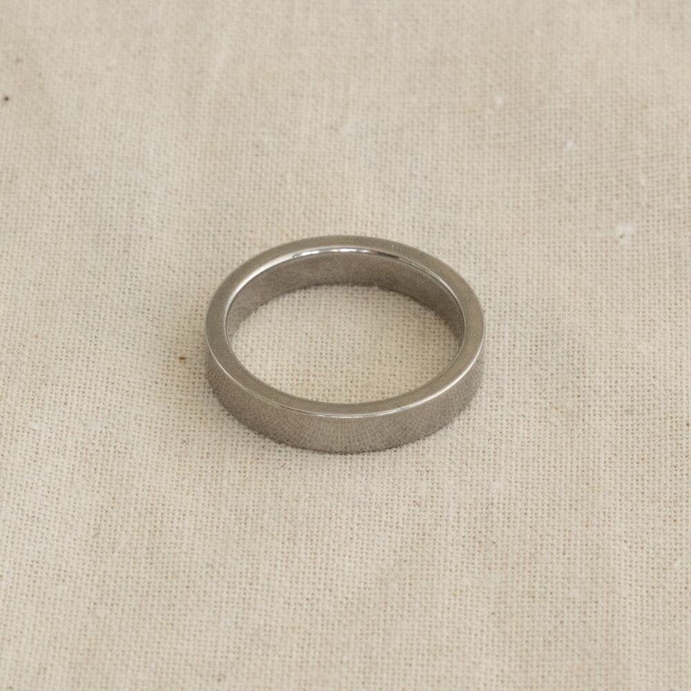 Y2K Silver Minimalist Band Ring